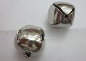 Quality supply hard iron metal silver cross jingle bells for dog pet or toy of decoration jingle bell wholesale