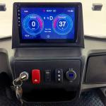 Luxury 4+2 Seater Blue Electric Off-Road Golf Cart Lithium Battery Equipped With