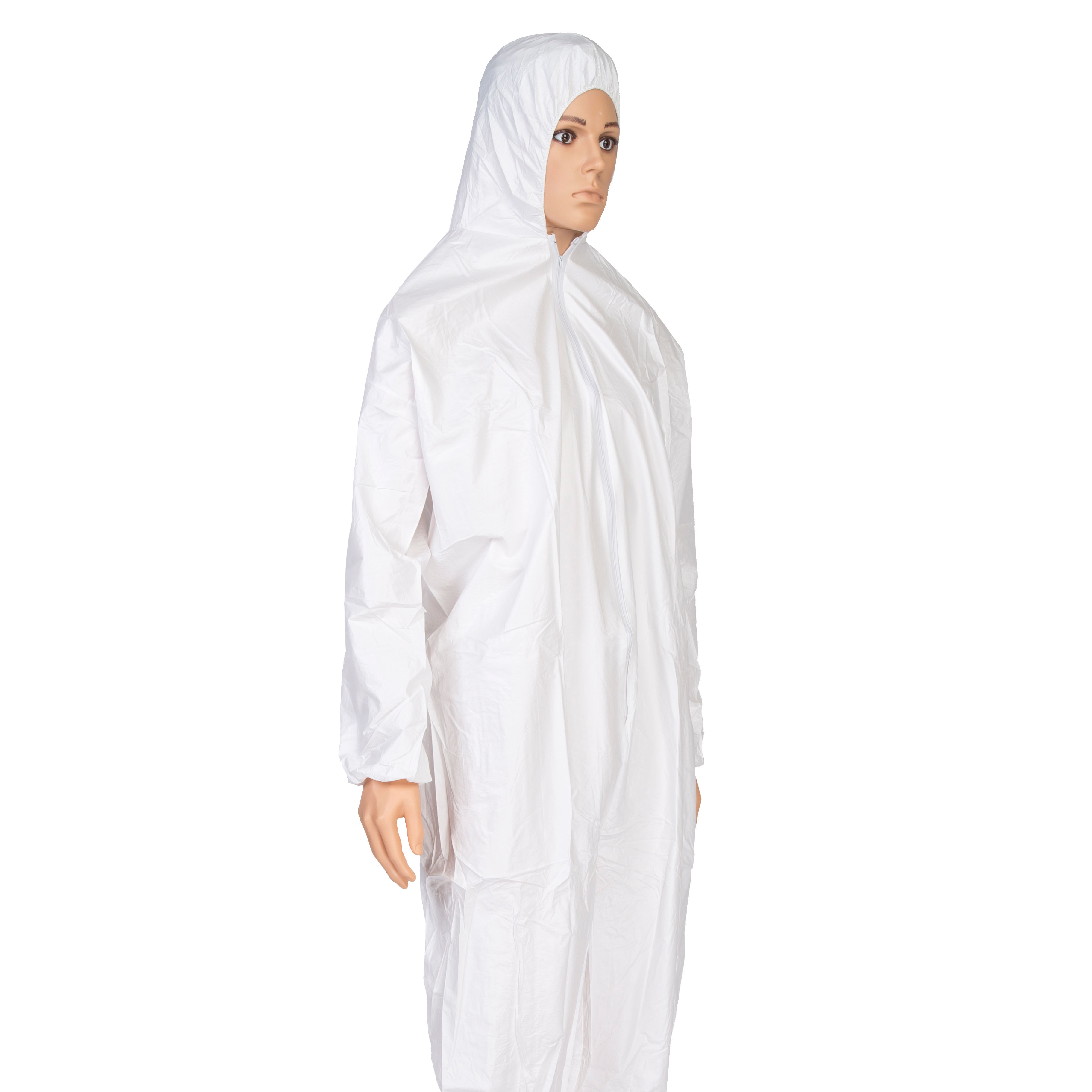 PP+PE Full Body Chemical Suit Flame Resistant Disposable Coveralls