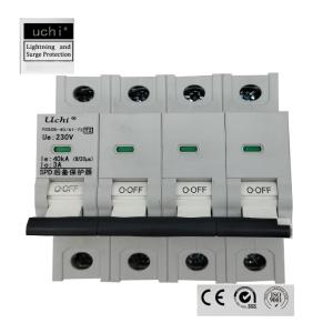 4p 72mm Surge Circuit Breaker , 40kA Power Surge Breaker 400VAC