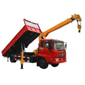 Quality 5 Ton Tipper Dump Truck With Crane Hydraulic Pump 4x2 170 HP Engine wholesale