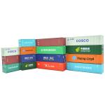 Model Railway HO Scale 1:87 train SHIPPING container for railroad landscape