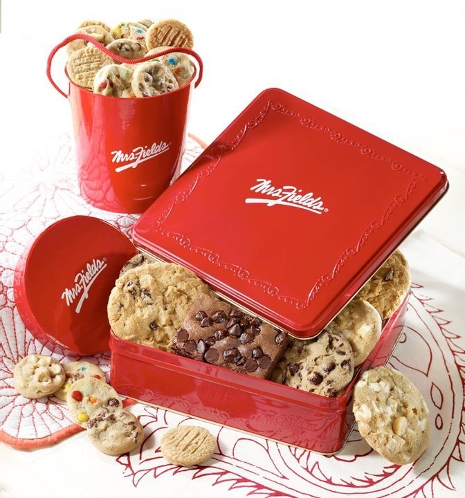 Custom Food Grade Cookie Tin Containers Box With Logo Printing , ISO90001:2008