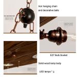 Industrial Style Chandelier American Loft Retro Personalized Restaurant lamp(WH