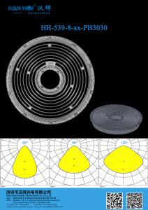 Quality 60°/90°/120° Available 2835 LEDs Lens Φ263.8mm WaterProof High Transmittance For High Bay Lighting wholesale