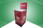 Red Cardboard Dump Bins Promoting Cleaning Pad Eye - Catching Design