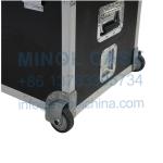 Aluminum Fireproof Transport Flight Road Case With Wheels
