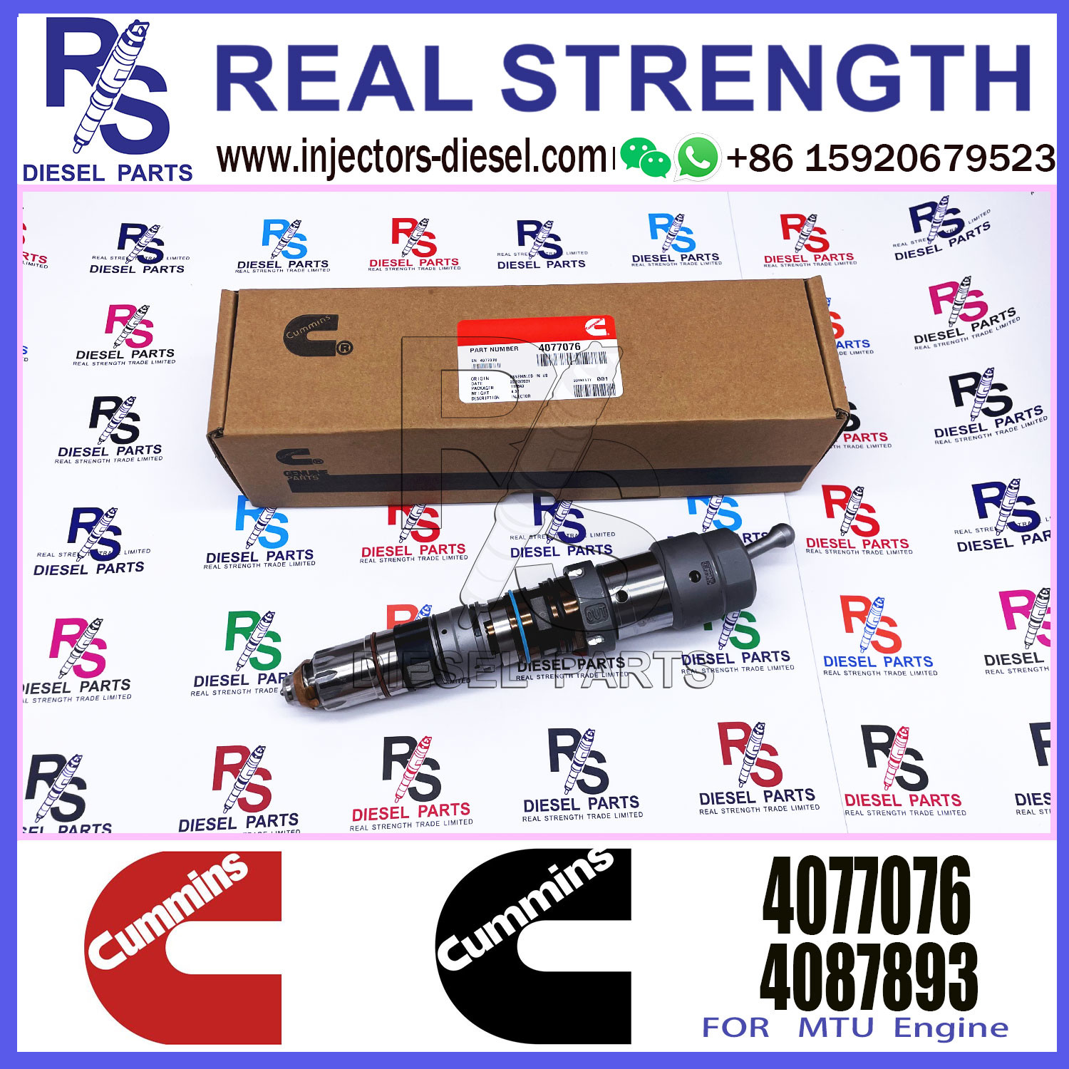 QSK23 QSK60 Diesel Engine Common Rail Fuel Injector 4902827 4062090 4077076