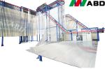 Aluminium Profile Electrostatic Powder Coating Line Plant Gas Lpg Heating