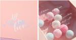 Pink Paperboard CMYK Recycled Paper Gift Boxes