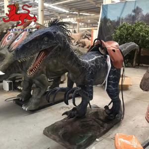 Quality High Quality Realistic Animatronic Dinosaur Escape Room Wall-Mounted Decorative Raptor Dinosaur Head wholesale