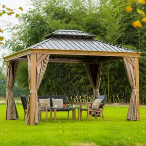 Quality Outdoor Hardtop Gazebo Waterproof Gazebo Sun Shade Shelter Aluminum Gazebo wholesale