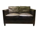 Vintage Leather Deconstructed Sofa Furniture Retro Couch