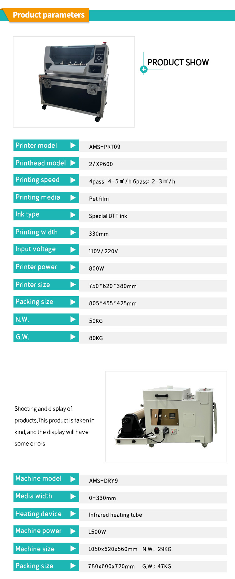 Advanced A3 DTF Printer For Paper Media Type Multi Color English Language