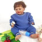 Unisex 2 Pieces Set Ribbed Knit Sweater Infant New Born Newborn Clothes Baby