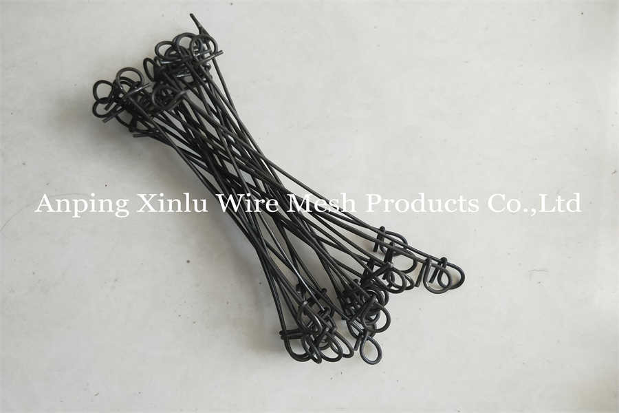 Bundle or Roll Packaging Double Loop Tie Wire Building Binding18 Gauge Black Annealed 0.7mm Rebar Tie Wire Loops
