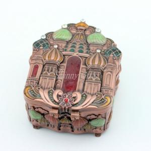Quality Antique Brass Metal Jewelry Box wholesale