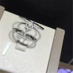 Luxury jewelry Luxury Jewelry Double circle ring material 18k white gold yellow