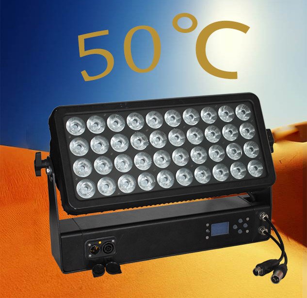 400W Outdoor Waterproof City Color 40x10W RGBW 4in1 LED Wall Wash Light IP65