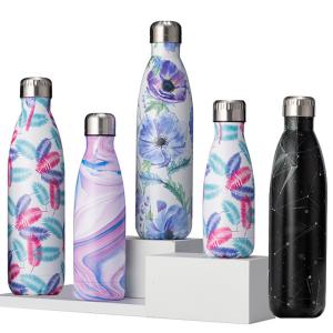 Quality Insulated Double Wall Stainless Steel 500ml coke bottle shaped water bottle wholesale