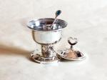 Arab high-grade fine silver goblet circular Sugar Bowl