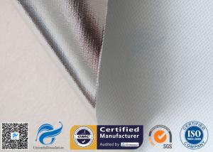 Quality 0.43mm Heat Reflective Fiberglass Fabric Aluminium Foil Laminated Fiber Glass Cloth wholesale