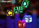 Creative Letter Solar Powered Outdoor Christmas String Lights Waterproof Plastic