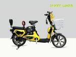 32KM/H 16 Inch Electric Motor Bike Scooter 48V 450W Dual Seat Digital Panel