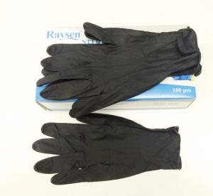 Quality Black Thick Nitrile Powder Free Gloves Latex Free Nitrile Gloves Fully Textured wholesale