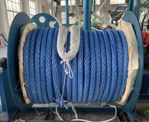 Quality 30mmx220m Blue Uhmwpe Rope 12 Strand Marine Braided Spectra Cord wholesale