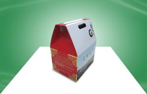 Quality Custom Corrugated Paper Box Packaging Carton Box with Lift Handle for Food / Gift wholesale