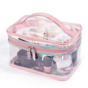 Quality Large Capacity Clear PVC Cosmetic Bag One Compartment wholesale