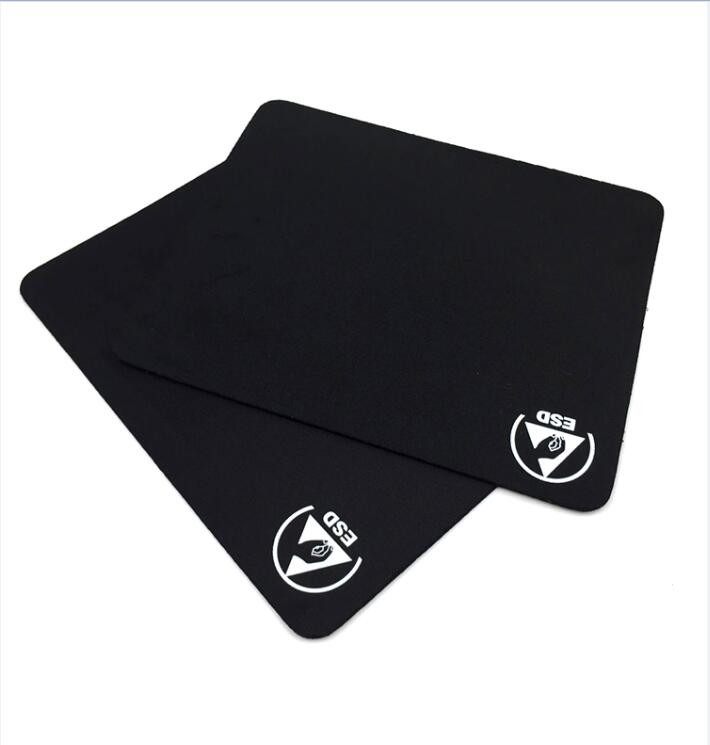 Black Esd Products Mouse Pad Anti Static Fabric Material 220 * 180mm