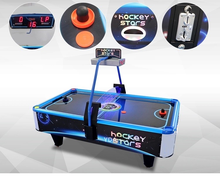 Portable Stars Air Hockey Arcade Machine , Square Hockey Game Machine