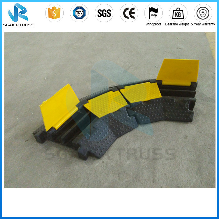 Outdoor Hose Ramps Truss Parts 2ch - 5ch Dual Rubber Cable Protector Hump
