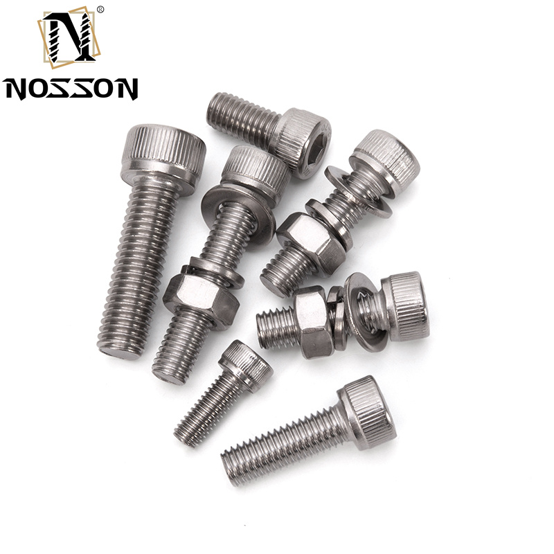 M2 M2.5 M3 M4 M5 M6 M8 M10 M12 M14 M16 M20 Stainless Steel Cap Head Titanium Allen Socket Hex Screws with BLUE DYED Finish