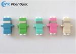 Duplex LC Fiber Optic Cable Adapter Blue Beige Green Aqua Violet Color
