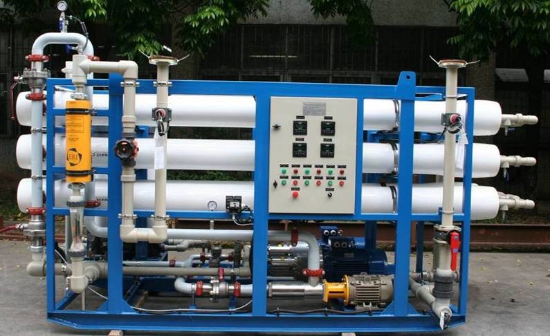 Semi Control Seawater Reverse Osmosis Desalination Plant 10000LPH