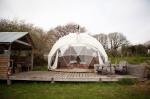 Water Proof Wedding Party Tent Heavy Duty Dome Tent With Durable Glass Door
