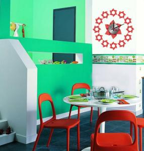 Quality Vinyl Flower Decoration Wall Sticker, window decals with Metal Clock 10A127 wholesale