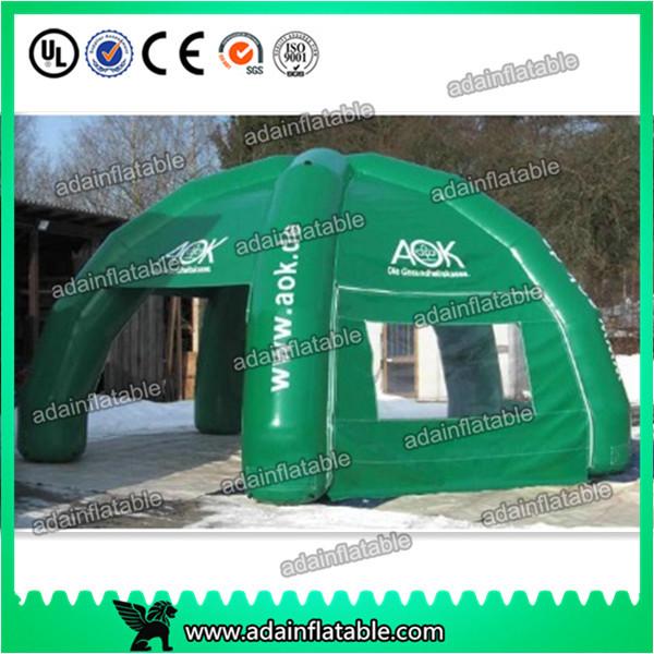 Outdoor PVC Coated Giant Cube Inflatable spider Tent With Color Change Light /