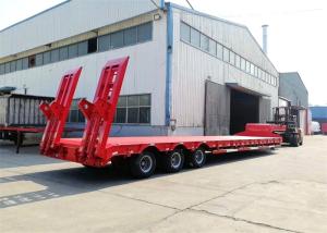Quality Low Bed ADR Standard 3 Axles Drop Deck Trailer wholesale