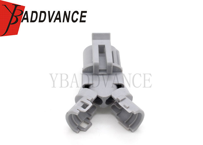 Electrical 2 Pin Female Connector Housing Grey Color Lightweight BC7026Y-2.8-21