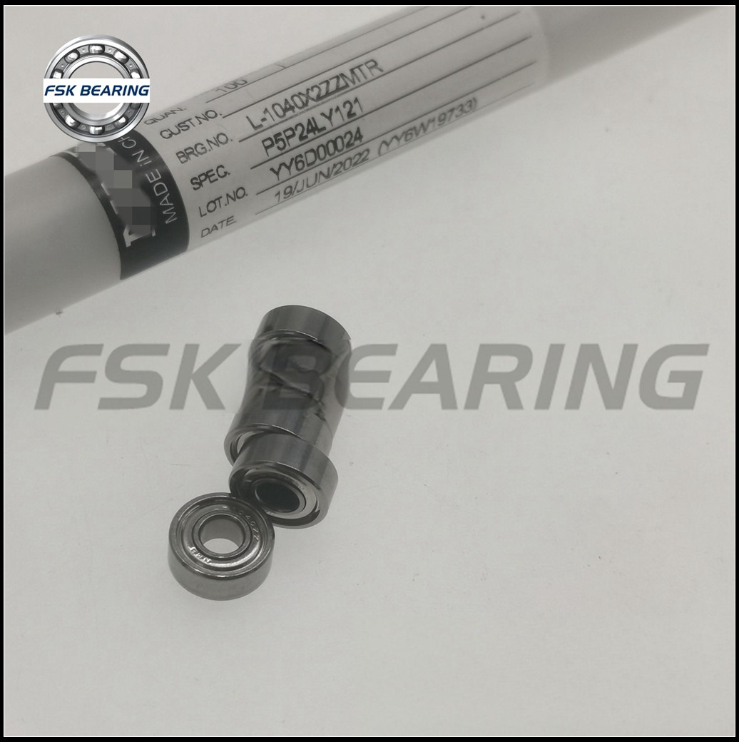 Miniature L-1040X2ZZMTRP5P24LY121 MR104ZZ Deep Groove Ball Bearing 4X10X4mm ABEC-5