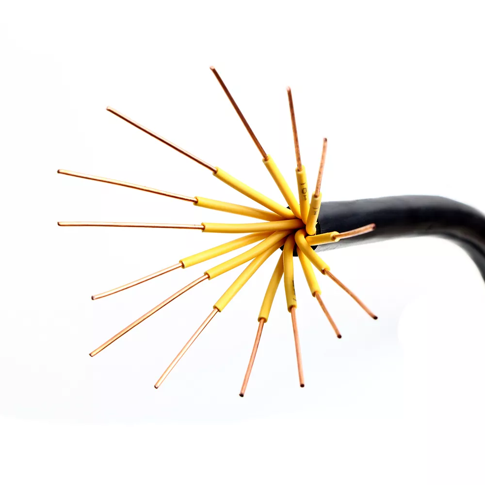 RVV 2 3 4 5 6 7 8 Cores Copper Conductor PVC Insulation Electric Black Soft Sheathed Wire