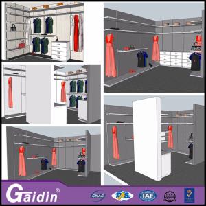 Quality Aluminum metal portable storage bedroom wooden new walk in wardrobes for 2015 wholesale
