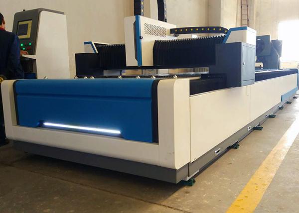 High Efficiency CNC Laser Steel Cutting Machine , 1000W 1500 X 6000mm Industrial
