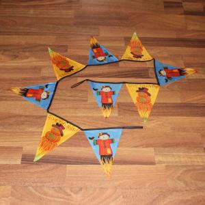Quality Fall Harvest Triangle Flag Bunting Scarecrow wholesale