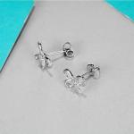 VVS Diamond 1 Carat Moissanite Earrings 14k Gold Engagement Jewelry Gift