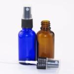 Amber Clear Blue Green Boston Round Bottles Spray Cap for hand sanitizing spray